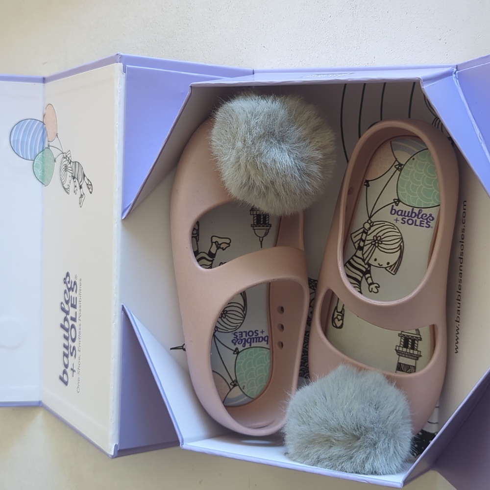 Bubbles + Soles Kaia Ballet Slipper toddler size 10